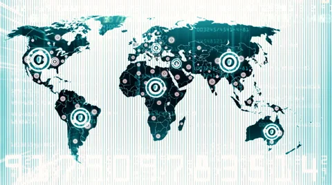 Earth maps white background 10 Video stock 32382423