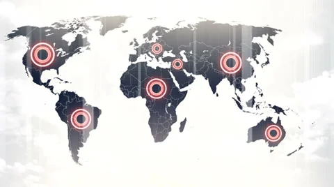 Earth maps white background 3 Stock Footage 32351038