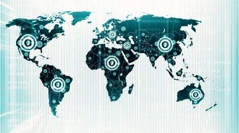 Earth maps white background 9 1 Stock Footage 32381862