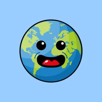 EARTH MASCOT Stock Illustration