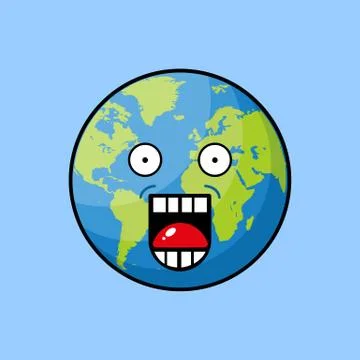 EARTH MASCOT Stock Illustration