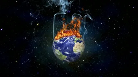 Earth Melt Space Stock Footage 22384194