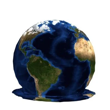 Earth Melting Stock Illustration