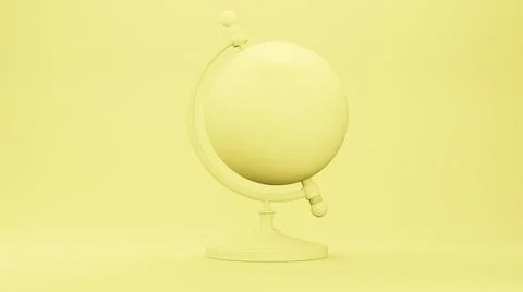 Earth model globe model , 3D render Stock Illustration