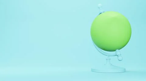 Earth model globe model , 3D render Illustrazione stock