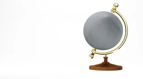 Earth model globe model , 3D render Stock Illustration
