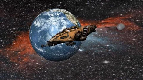 Of the Earth to the Moon Stock Illustration