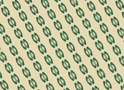Earth mossy rock repeatable decorative tile pattern in lichen, olive drab, .. Stock Illustration