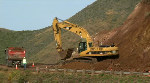 Earth movers 01 HD Stock Footage 851464