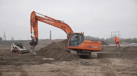 Earth movers Video stock 42615607