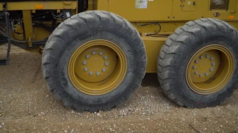 Earth movers leveling ground on road construction in field. Stock-Footage 320264232