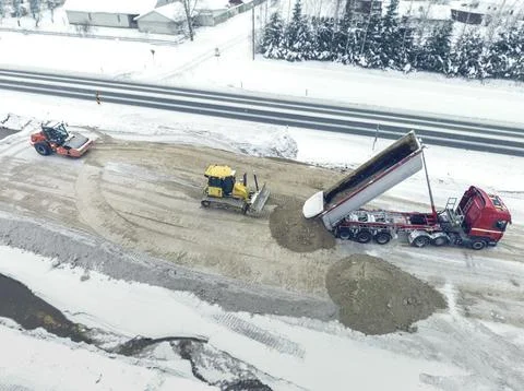 Earth movers Foto stock