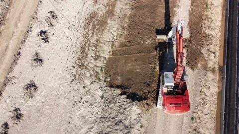 Earth moving excavator Stock-Footage 152048034