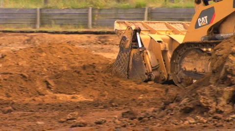 Earth moving Stock Footage 1090997