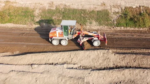 Earth moving machine Stock-Footage 164265425