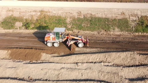 Earth moving machine Vídeo Stock 164265518