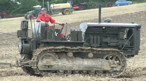 Earth moving tractor 03 Stock Footage 20460096