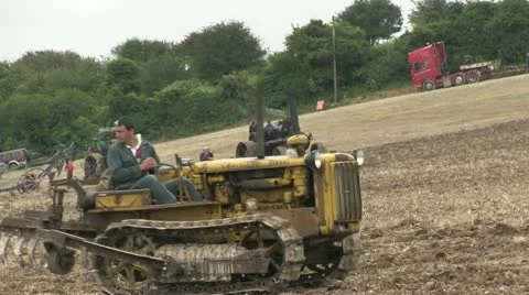 Earth moving tractor 07 Stock Footage 20460540