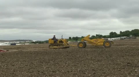 Earth moving tractor 08 Stock Footage 20460085