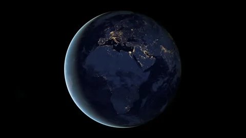Earth at Night Composite View Global City Light Infrastructure 4K Stock-Footage 332133982