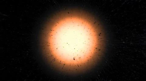 Earth at night is exploding 01 Stock Footage 36948191