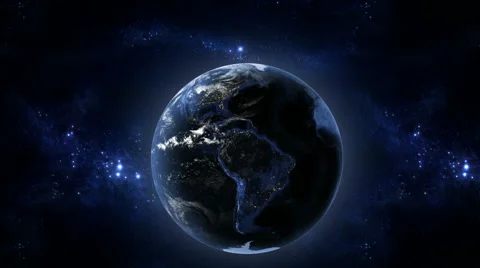 Earth at night 動画素材 5680847