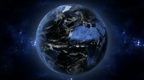 Earth at night Stock Footage 6443717