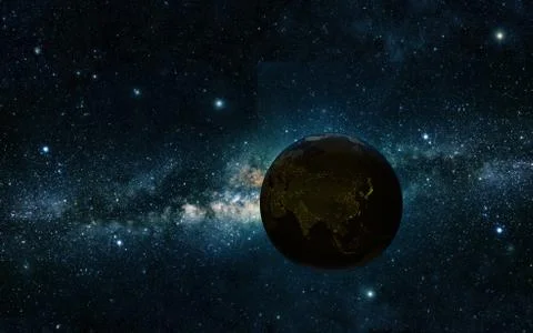 Earth night Stock Illustration