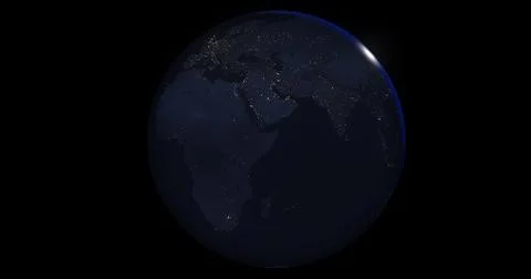 Earth at night イラスト素材