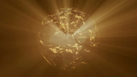 Earth at night with shine Stock Footage 41490607