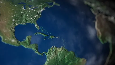 Earth. Night view. 3D rendering. Stock Footage 161066889