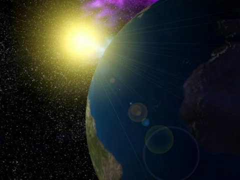 Earth no clouds Video stock 68450