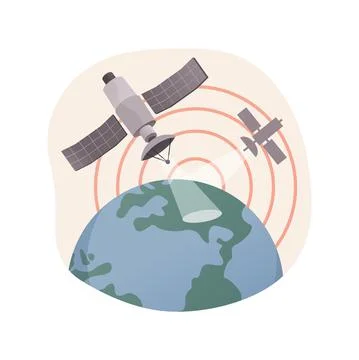 Earth observation abstract concept vector illustration. Stock Illustration