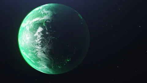 Earth Orb Green 動画素材 137981869