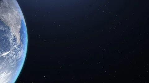 Earth orb - right side - slow turn Stock Footage 111137015
