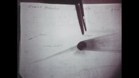 EARTH ORBIT - 1974: Comet drawing — Da... | Stock Video | Pond5