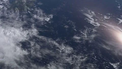 Earth from orbit close up Stock Footage 77332862