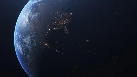 Earth Orbit Video stock 97793605