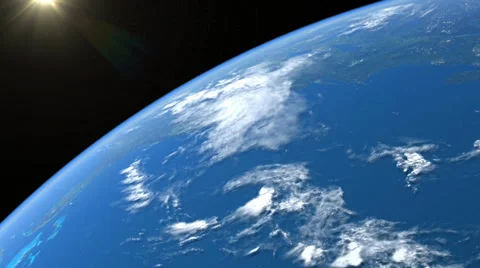 Earth Orbit from Space Stock Footage 37141785
