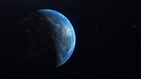 Earth in the outer space. Elements of this image furnished by NASA. Stock Footage 133806463