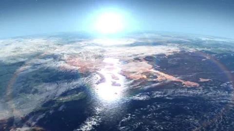 Earth from outer space Stock Footage 222273080