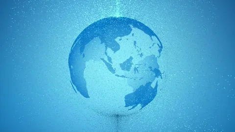 Earth particles expand Stock Footage 292449017