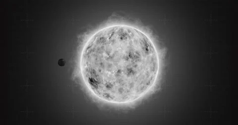 The Earth Passes in front of the Sun. Stock Footage 145526873
