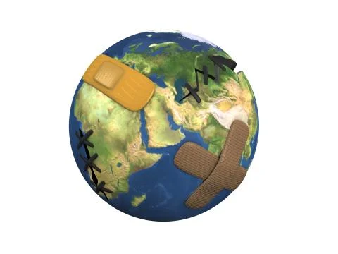 Earth patch Stock Illustration