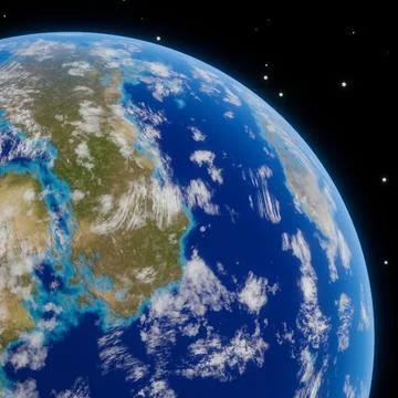 Earth planet 3d illustration Stock Illustration