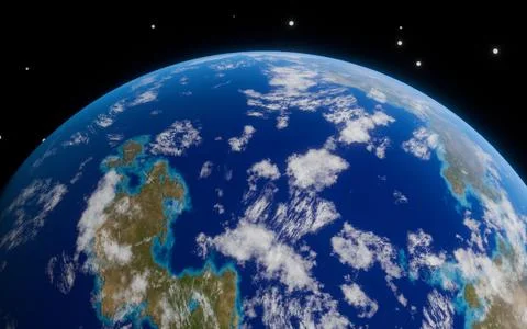 Earth planet 3d rendering illustration Stock Illustration