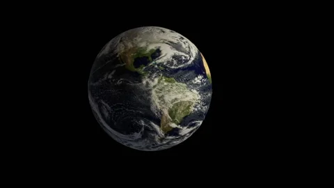Earth planet with animated timelapse clouds, against black 스톡 동영상 149568363