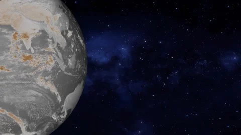 Earth planet, earth planet with space Stock Footage 257407048