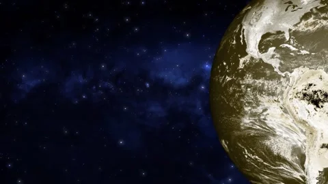 Earth planet, earth planet with space Stock Footage 257407069