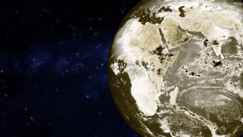 Earth planet, earth planet with space Stock Footage 257407075